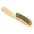 thumbnail image 5 of Forney Industries Scratch Brush with Shoe Handle, Brass, 4 x 16 Rows, 5 of 5