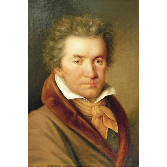 24x36 gallery poster, Beethoven in 1815 portrait by Joseph Willibrord Mahler