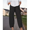 thumbnail image 3 of Pantalones capri Medlor Boho 2025 de verano de pierna ancha para mujer, 3 of 5