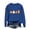 Dark Blue, variant on Girls Sweatshirt Casual Cozy Long Sleeve Halloween Themed Print Crew Neck Hoodless Tops For Winter Relaxed Fit Daily Outdoor Play And Festive Party Wear