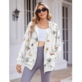 thumbnail image 6 of Zeagoo Womens Zip Up Hoodies Long Sleeve Lightweight Fall Oversized Casual Sweatshirts Jacket with Pocket, 6 of 6