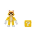 thumbnail image 3 of Super Mario Bros Movie 5 Inch Cat Mario Action Figure with Question Box Accessory, 3 of 9