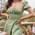 thumbnail image 1 of Vestido floral con dobladillo dividido,Vestido con estampado floral para mujer Vestido largo con estampado floral Vestido largo con dobladillo dividido para mujer Calidad de nivel superior, 1 of 7