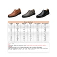 thumbnail image 2 of Fangasis Mens Dress Shoes Glossy Brogues Formal Oxfords Wedding Non Slip Leather Shoe Grey 6.5, 2 of 6