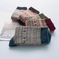 thumbnail image 3 of 5 Pairs Mans Knit Printed Warm Wool Socks, 3 of 4