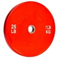 thumbnail image 1 of PRISP Olympic Bumper Weight Plate - Rubber Plate for 2 Inch Olympic Barbell with Steel Insert; Pairs, Sets and Single Plates Available, 1 of 9