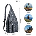 thumbnail image 3 of 4-Pockets Cross Body Bags for Woman Men,Cute Sea Life Sling Bag Chest Bag with Adjustable Strap Women's Crossbody Bags for Outdoors Hiking Traveling, 3 of 4