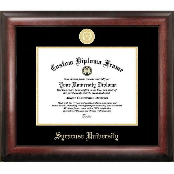 Campus Images NY999GED Syracuse University Embossed Diploma Frame 8 5 x 11 Gold
