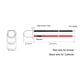 thumbnail image 3 of Uxcell DC 12V 3mm Pre Wired LED Round Top Clear Lens, Diodos Emisores de Luz con Luz Roja Intermitente de Borde 15 Piezas, 3 of 4
