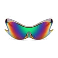 thumbnail image 2 of Gafas de Sol FEISEDY Futuristas Alienígenas Y2K Envolventes B4135, 2 of 6