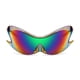 thumbnail image 2 of Gafas de Sol FEISEDY Futuristas Alienígenas Y2K Envolventes B4135, 2 of 6