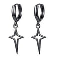 thumbnail image 1 of Pendientes Colgantes de Metal de Cobre Qarigey Ligeros y Ajustables Plateados para Ropa Zapatos y Accesorios Miscelánea Negro, 1 of 6