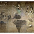 thumbnail image 3 of Toulouse-Lautrec, Henri 13x12 Black Modern Framed Museum Art Print Titled - La Danse Mauresque ou les Almees, 3 of 5