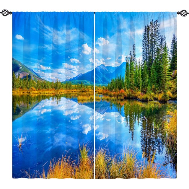 Tier and Valance Window Curtain Set - 52 Inch Width, 24 Inch Length - Live, Love, Laugh (Grey) - Light Filtering Drapes for Kitchen, Bedroom, Living & Dining Room by Achim Home Decor