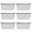 White, variant on 12-Pack Blank Lining Cotton Canvas Makeup Bag with Zipper, Pencil Case, DIY Craft Pouches - Mixed Color