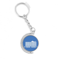 thumbnail image 1 of swimng butter fly bar code rotatable keyholder disc accessories chain clip, 1 of 3