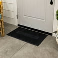 Mainstays Rubber Outdoor Doormat, Black, 18" x 30