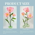 thumbnail image 6 of Louis Garden 5.9’ High 1-Base Silk Poppy Artificial Flower Backdrop Giant Flowers for Decoration, Champagne, 6 of 8