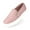 Dark Pink, variant on Womens Slip on Sneakers Comfortable Walking Shoes Memory Foam Loafers in Grey