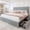 Bluish grey, variant on Breltam Upholstered Platform Bed with Storage, Queen Bed with Headboard, Dark Grey