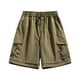 thumbnail image 2 of pstuiky Pantalones cortos para hombre, Pantalones cortos deportivos informales de moda para hombre, transpirables, con bolsillos laterales y cintura baja Pantalones cortos cargo, 2 of 4
