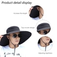 thumbnail image 3 of Sombrero para el sol Sombrero de pescador al aire libre para hombres Sombrero para el sol Sombrero de protección solar de pesca de verano para hombres Protección UV, 3 of 5