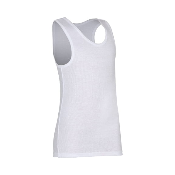 Fruit of the Loom Boys' Cotton Tank Top Undershirt (Multipack), Boys-120-White, X-Small