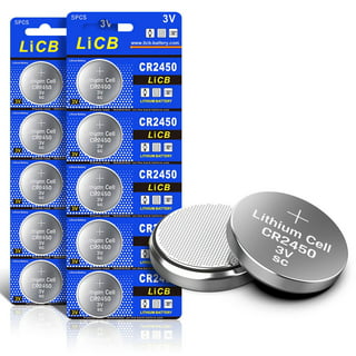 Lot de 3 piles bouton CR2450 Lithium - Composants électriques