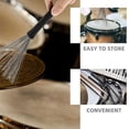 thumbnail image 3 of Dsseng Bâtons de Tambour et Brosses Instrument de Percussion Filaire Télescopique 2 Pcs Accessoires en Acier Inoxydable Batteur, 3 of 6