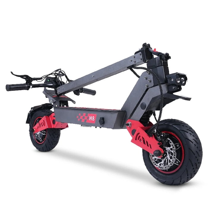 FREEBOY H8 Dual Motor Electric Scooter, 6000W, 60V 28Ah Battery, 50 mph Top Speed, 50–56 Mile Range, Dual Hydraulic Disc Brakes, 11" Off-Road Tires, IPX5 Waterproof, 330 lb Max Load