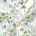 thumbnail image 4 of Small Stall Shower Curtain 36 x 72, Narrow Half Watercolor Floral Fabric Shower Curtain for Bathroom, Sage Green Butterfly Flower Waterproof Shower Curtain Set, 4 of 6
