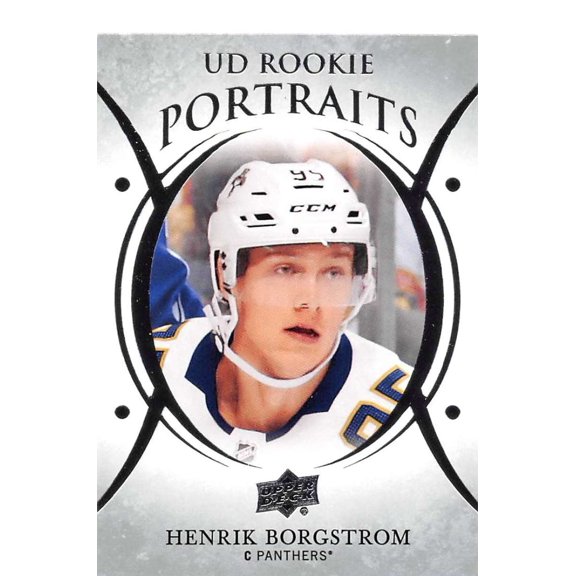 Collectible 2018-19 Upper Deck Portraits #P-90 Henrik Borgstrom Florida Panthers NHL Hockey Trading Card