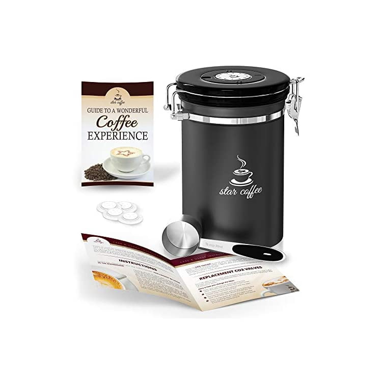 Container Airtight Coffee Storage Stainless Steel Canister with