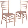 thumbnail image 1 of 2 Pk. HERCULES Series Rose Gold Resin Stacking Chiavari Chair, 1 of 8