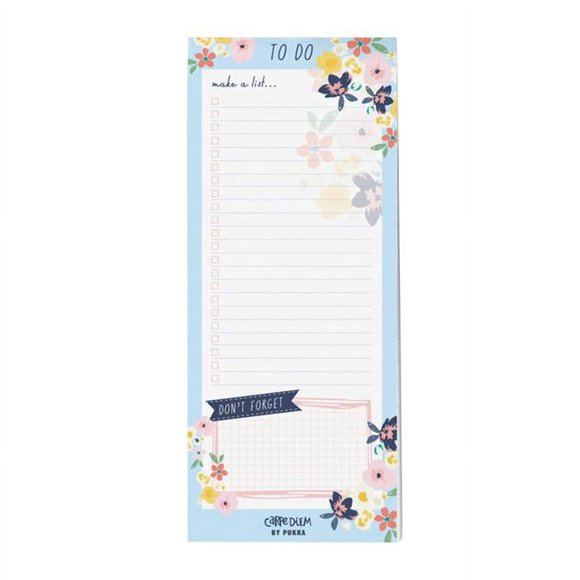 Pukka Pads PUK9206CD Liste de Tâches Magnétique à Fleurs - 6 Unités