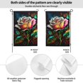 thumbnail image 2 of Rose Art Garden Flag 12.5"X18" Outdoor Indoor Garden Decor Porch Banner Sign With Grommets Uv Fade Resistant, 2 of 8