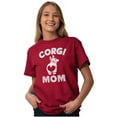 thumbnail image 3 of Corgi Mom Dog Pet Parent Fur Mama Women's Plus Size Graphic Tee Brisco Brands 3X, 3 of 4