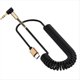 thumbnail image 1 of Cable de Extensión USB-C en Espiral de Resorte A 90 Grados de 3,5 mm para Auriculares, Conector Auxiliar de Audio, Estéreo, para Coche, para Smartphone., 1 of 6