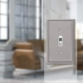 thumbnail image 3 of Amerelle 77TBN Moderne Wallplate 1 Toggle Cast Metal Brushed Nickel 1-Pack, 3 of 3