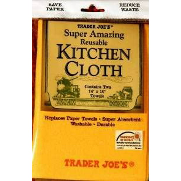 Trader Joe's Reusable Kitchen Cloth - (2 Pack) - Walmart.com