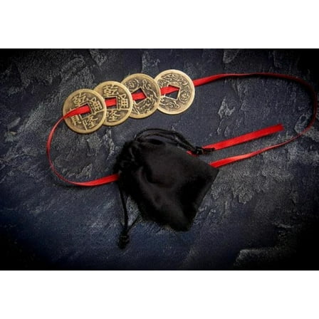 The Challenge by Mari & Paco Lopez Magic Tricks Coin Melts Thru Ribbon Magia Close Up Stage Gimmicks Illusions Mentalism Props