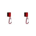 thumbnail image 3 of Soidarity Herramienta de nudo rápido de pesca multifuncional, abrazadera de varilla de aleación de aluminio, herramientas de atado de moscas, Rojo Sin hebilla extensible 2piezas, 3 of 6