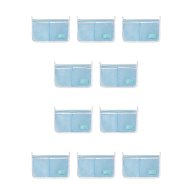 Naiovety bolsa de malla de almacenamiento para refrigerador organizador colgante de doble compartimento estante para congelador de verduras clasificación Azul 10piezas Naiovety CBP162731