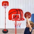 thumbnail image 1 of Nsxcdh Panier de Basketball Mobile pour Enfants, Base Remplissable, Métal, 4.26 Pieds-6.56 Pieds Ajustable, Intérieur Extérieur Portable, Hauteur Réglable, Accessoires Inclus Cadeaux pour Femmes Hommes, 1 of 9