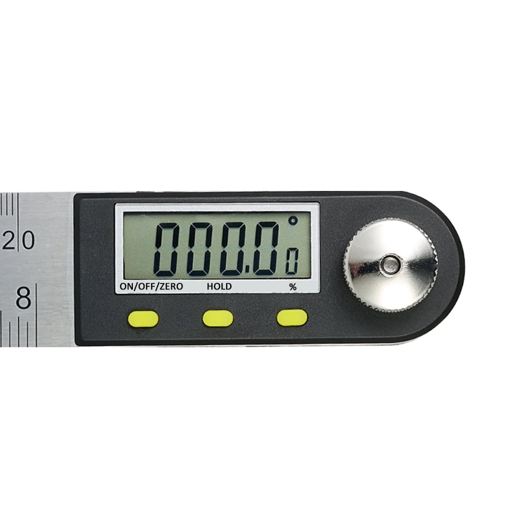 KKmoon 0-200mm//8 inches Stainless Steel Digital Protractor Angle Finder Ruler with Reversible Reading Hold Function