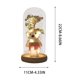 thumbnail image 3 of Specollect 2 Pcs Rose Flower Dome Night Light with LED, Romantic Home Decor Gift for Women, Preserved Real Rose and Teddy Bear, Warm White Lights for Bedroom Desk Decoration, 3 of 8