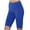 Blue, variant on TMOYZQ Yoga Shorts for Women High Waisted Tummy Control Workout Shorts Solid Color Elestic Waist Spandex Shorts Gym Running Biker Shorts with Pocket