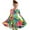 Green, variant on Odeerbi Toddler Girls Skater Twirl A-Line Dress Long Sleeve Pleated Dancing Dress Spring Fall Dress 4-14 Years Children Love Printed Princess Dress Toddler Clothes Black