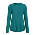 thumbnail image 6 of Godom Womens Plus Size Tops Crewneck Long Sleeve Shirts Loose Tunic Tops Fall Pullover, 6 of 6