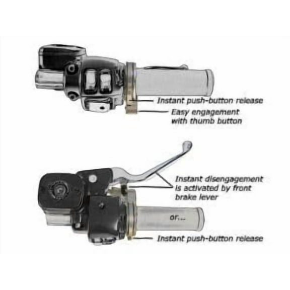 7CP01 BrakeAway Motorcycle Cruise Control Throttle For Metric Cruisers